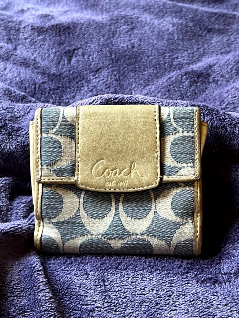 Coach Gray Signature Wallet
